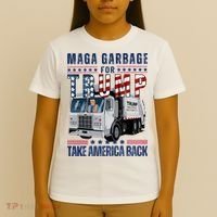 Proud Maga Garbage Trump Supporter Trump Garbage Truck T-Shirt thumb 4