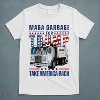 Proud Maga Garbage Trump Supporter Trump Garbage Truck T-Shirt thumb 5