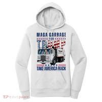 Proud Maga Garbage Trump Supporter Trump Garbage Truck Women's Hoodie thumb 0