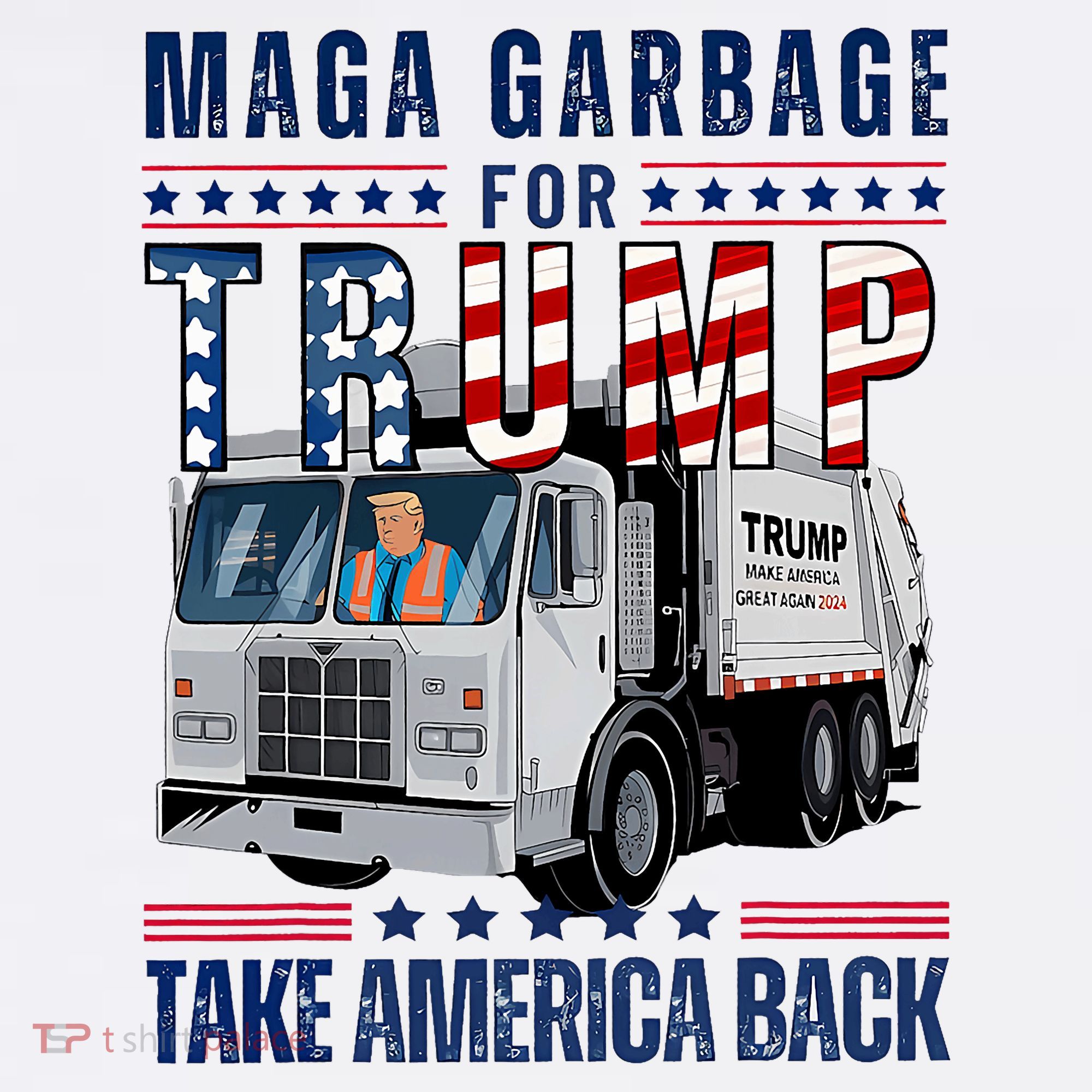 Proud Maga Garbage Trump Supporter Trump Garbage Truck Mousepad