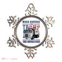 Proud Maga Garbage Trump Supporter Trump Garbage Truck Ornament thumb 0