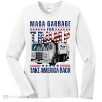 Proud Maga Garbage Trump Supporter Trump Garbage Truck Women's Long Sleeve Shirt thumb 0
