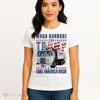 Proud Maga Garbage Trump Supporter Trump Garbage Truck Women's T-Shirt thumb 4