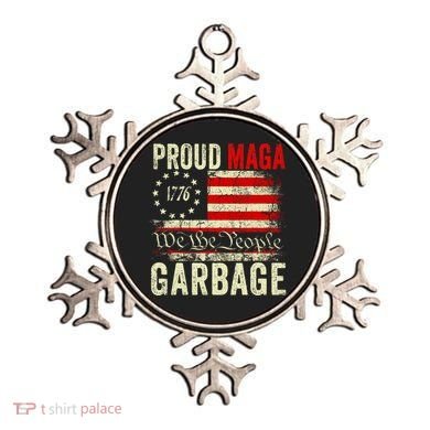 Proud Maga Garbage Make American Garbage Great Again Ornament