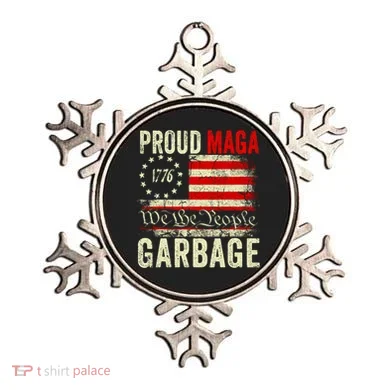 Proud Maga Garbage Make American Garbage Great Again Ornament
