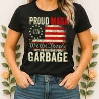 Proud Maga Garbage Make American Garbage Great Again Women's T-Shirt thumb 2