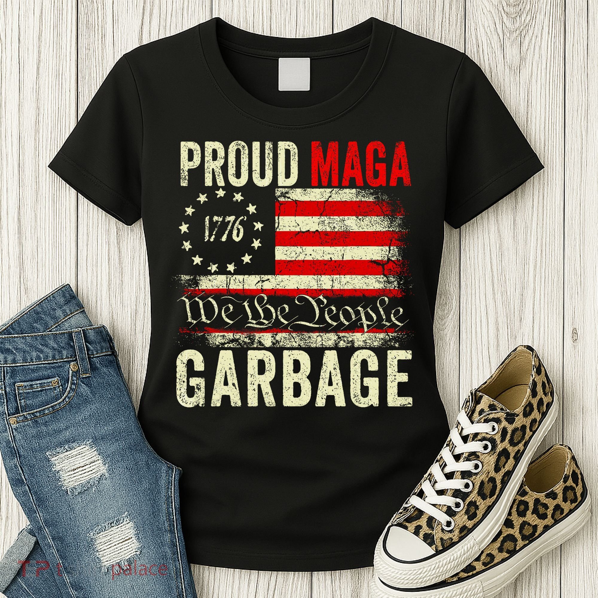 Proud Maga Garbage Make American Garbage Great Again Women's T-Shirt