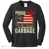 Proud Maga Garbage Make American Garbage Great Again Kids Long Sleeve Shirt thumb 0