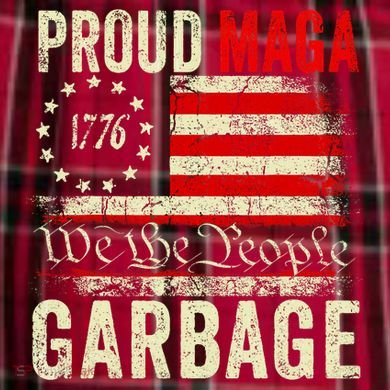 Proud Maga Garbage Make American Garbage Great Again Women's Flannel Plaid Pajama Pants