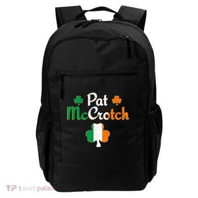 Pat Mccrotch Gift Funny St Patrick's Day Shamrock Irish Gift Backpack