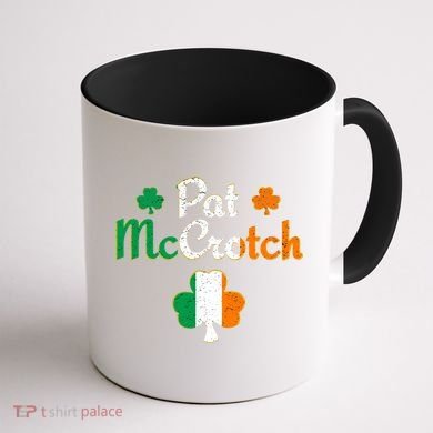 Pat Mccrotch Gift Funny St Patrick's Day Shamrock Irish Gift Coffee Mug back