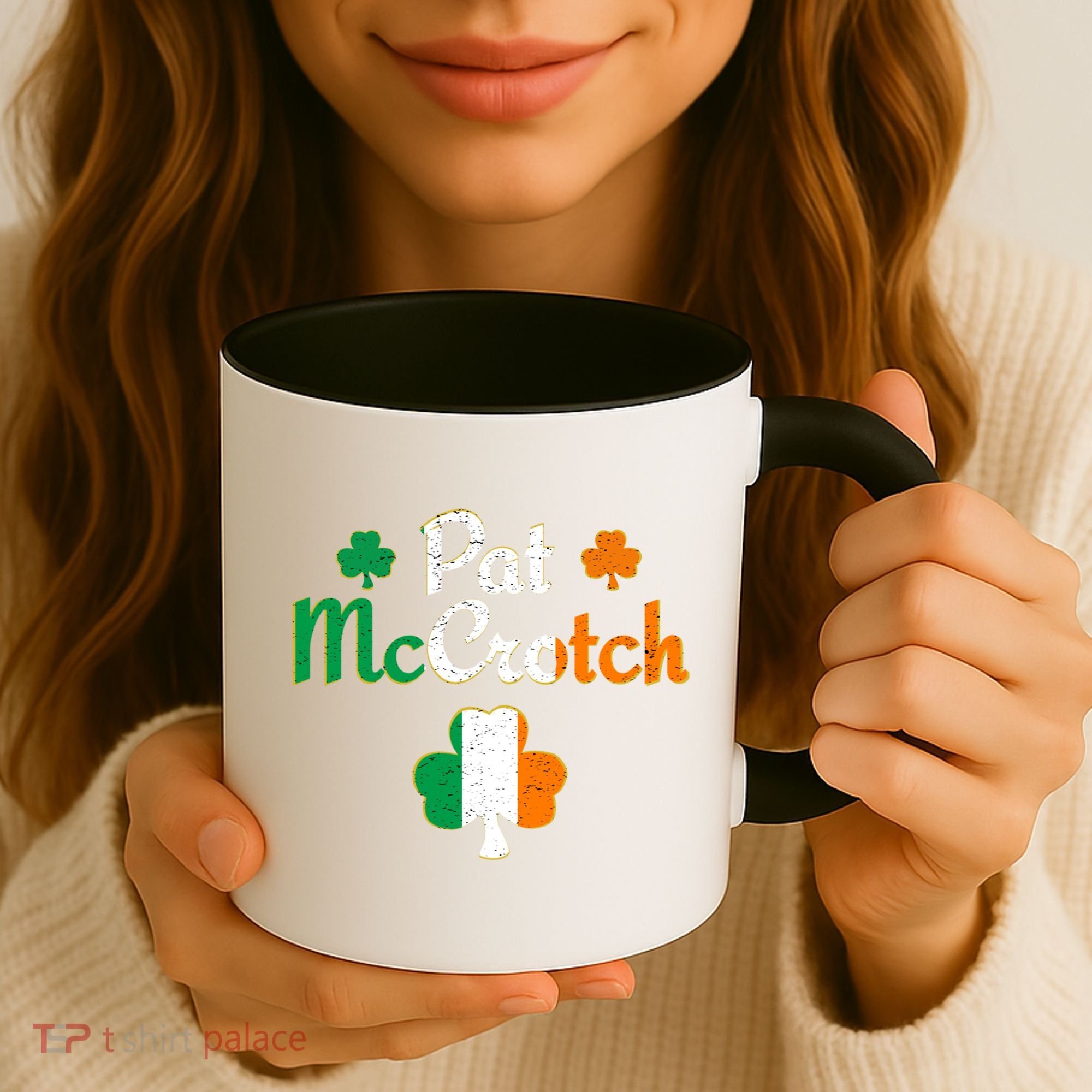 Pat Mccrotch Gift Funny St Patrick's Day Shamrock Irish Gift Coffee Mug