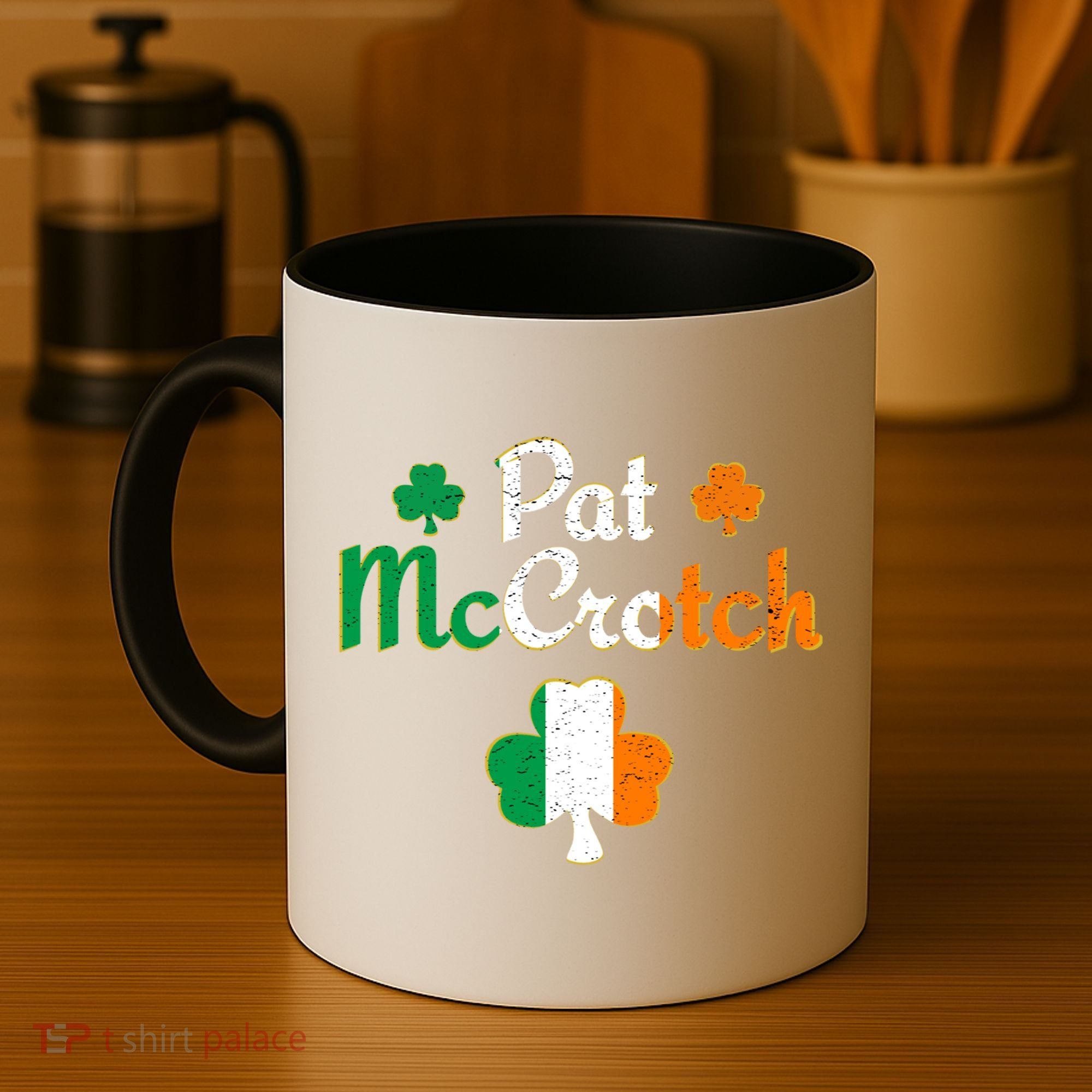 Pat Mccrotch Gift Funny St Patrick's Day Shamrock Irish Gift Coffee Mug