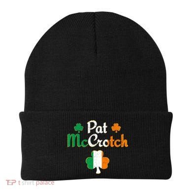 Pat Mccrotch Gift Funny St Patrick's Day Shamrock Irish Gift Beanie