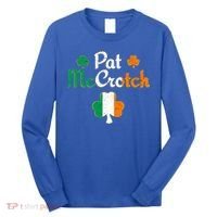 Pat Mccrotch Gift Funny St Patrick's Day Shamrock Irish Gift Long Sleeve Shirt thumb 0