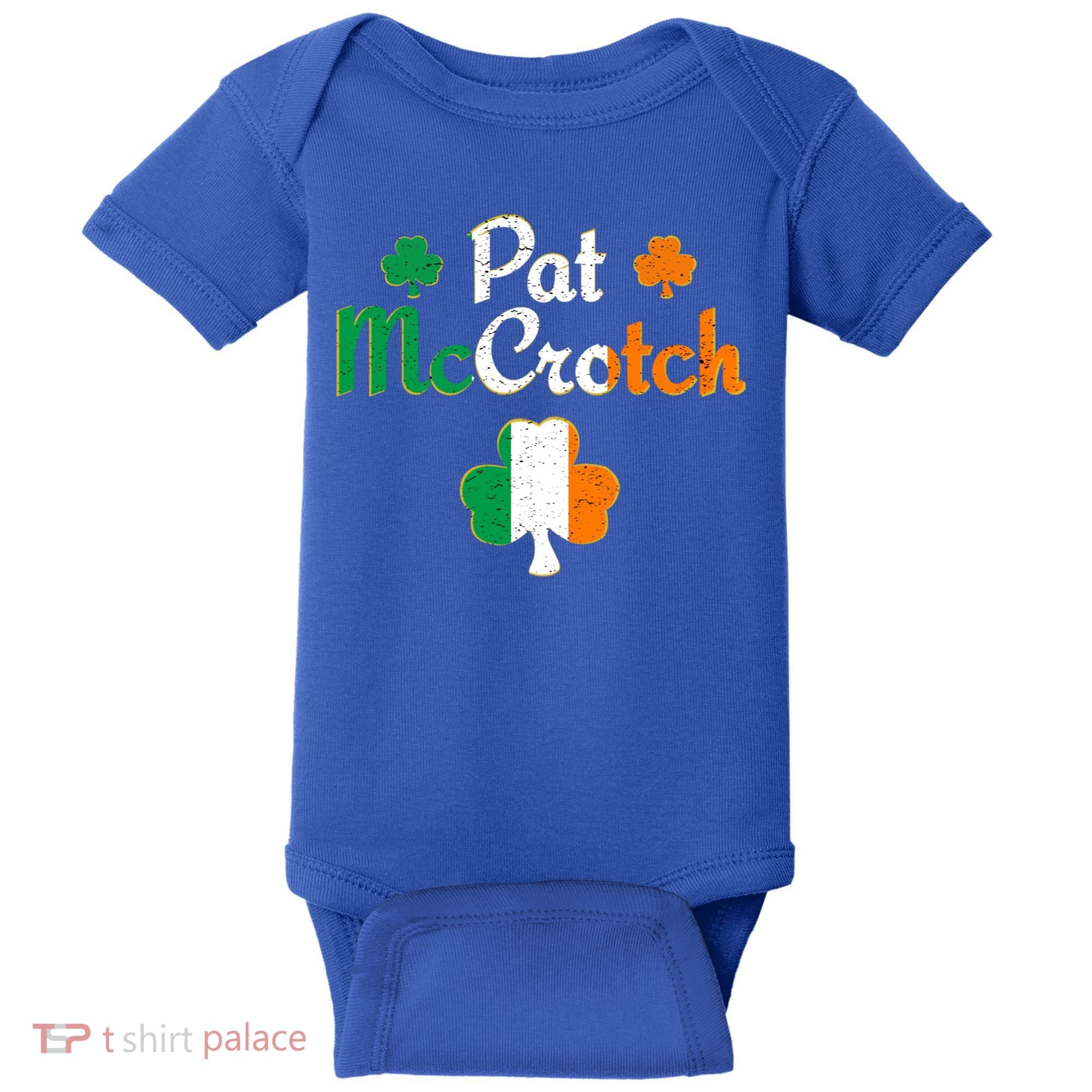 Pat Mccrotch Gift Funny St Patrick's Day Shamrock Irish Gift Baby Bodysuit