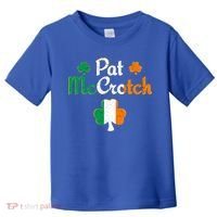 Pat Mccrotch Gift Funny St Patrick's Day Shamrock Irish Gift Toddler T-Shirt thumb 0