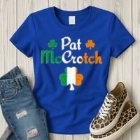Pat Mccrotch Gift Funny St Patrick's Day Shamrock Irish Gift Women's T-Shirt thumb 3