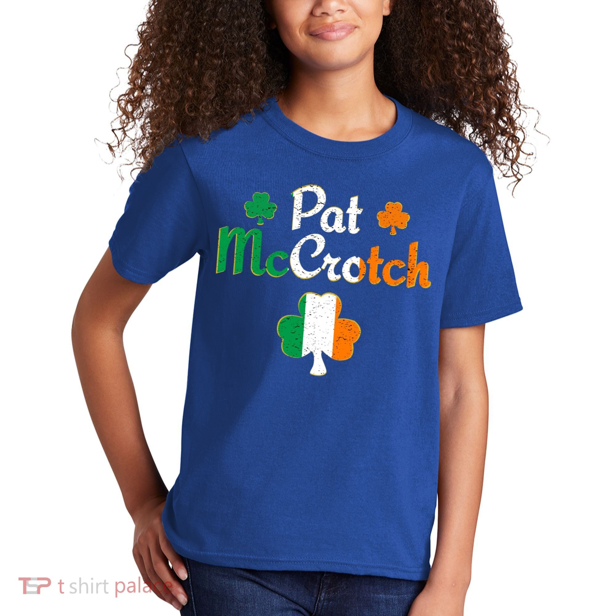 Pat Mccrotch Gift Funny St Patrick's Day Shamrock Irish Gift Kids T-Shirt
