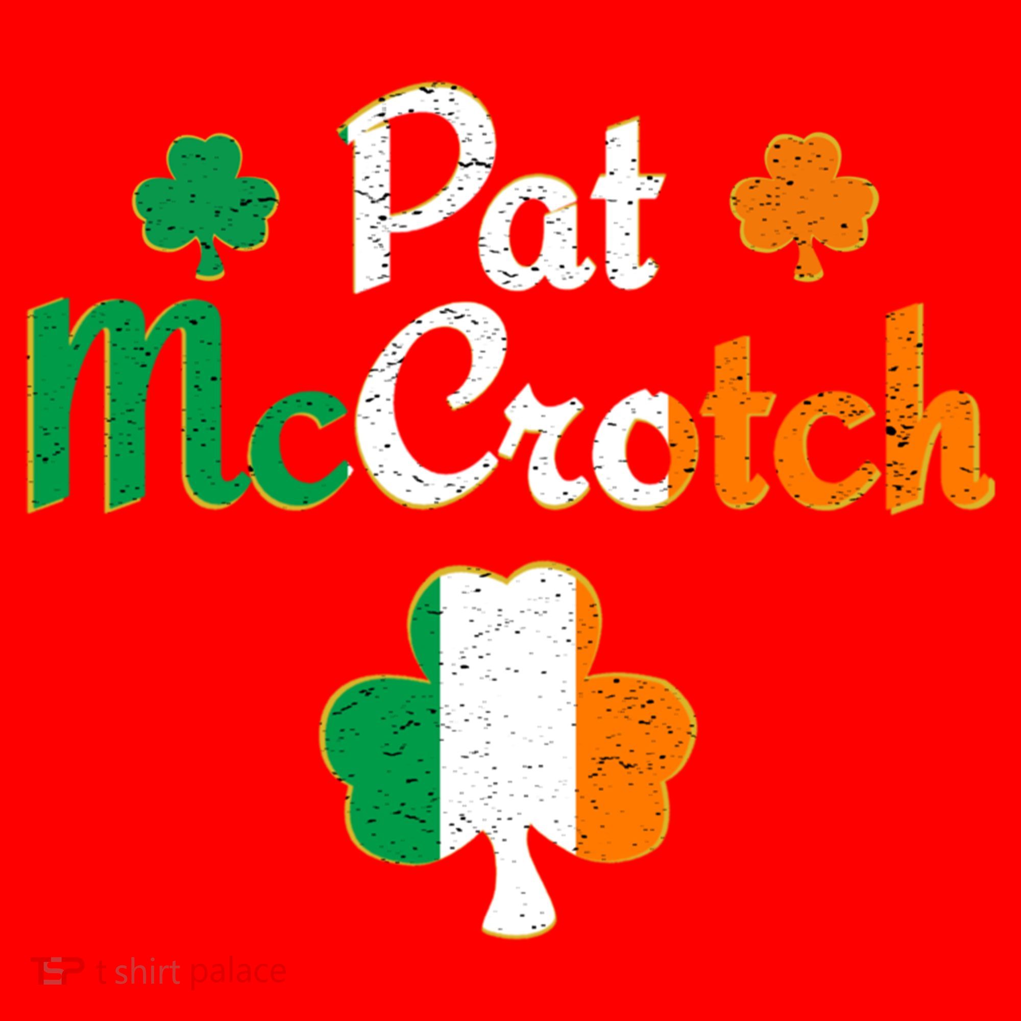 Pat Mccrotch Gift Funny St Patrick's Day Shamrock Irish Gift Santa Hat