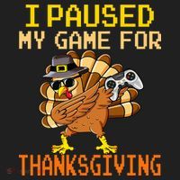 Paused My Game Thankful Video Gamer Thanksgiving Hat thumb 2