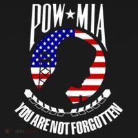 Pow Mia Gift American Flag You Are Not Forgotten Gift USA-Made Doggie Bandana thumb 2