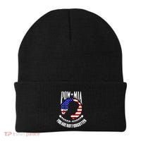 Pow Mia Gift American Flag You Are Not Forgotten Gift Beanie thumb 0