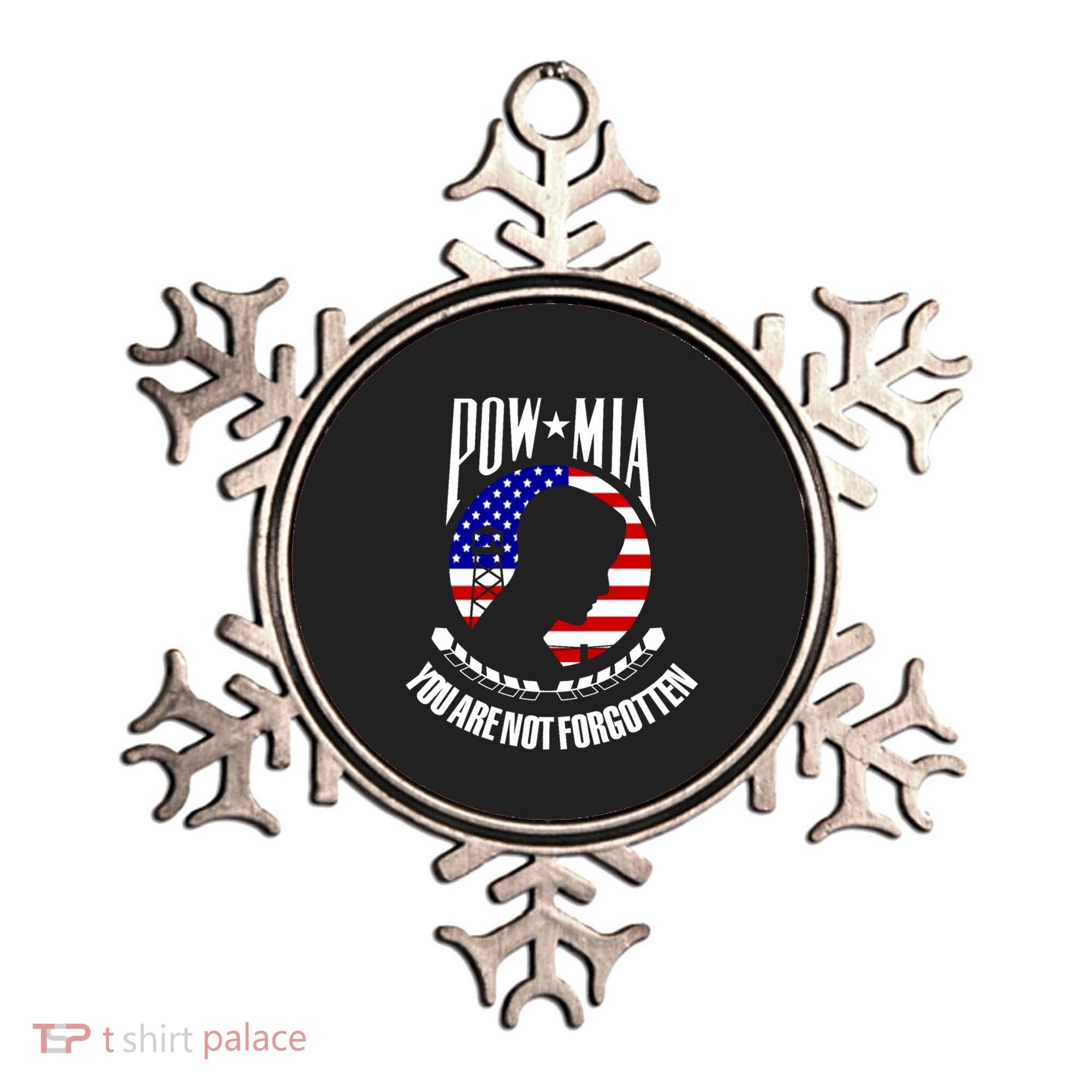 Pow Mia Gift American Flag You Are Not Forgotten Gift Ornament