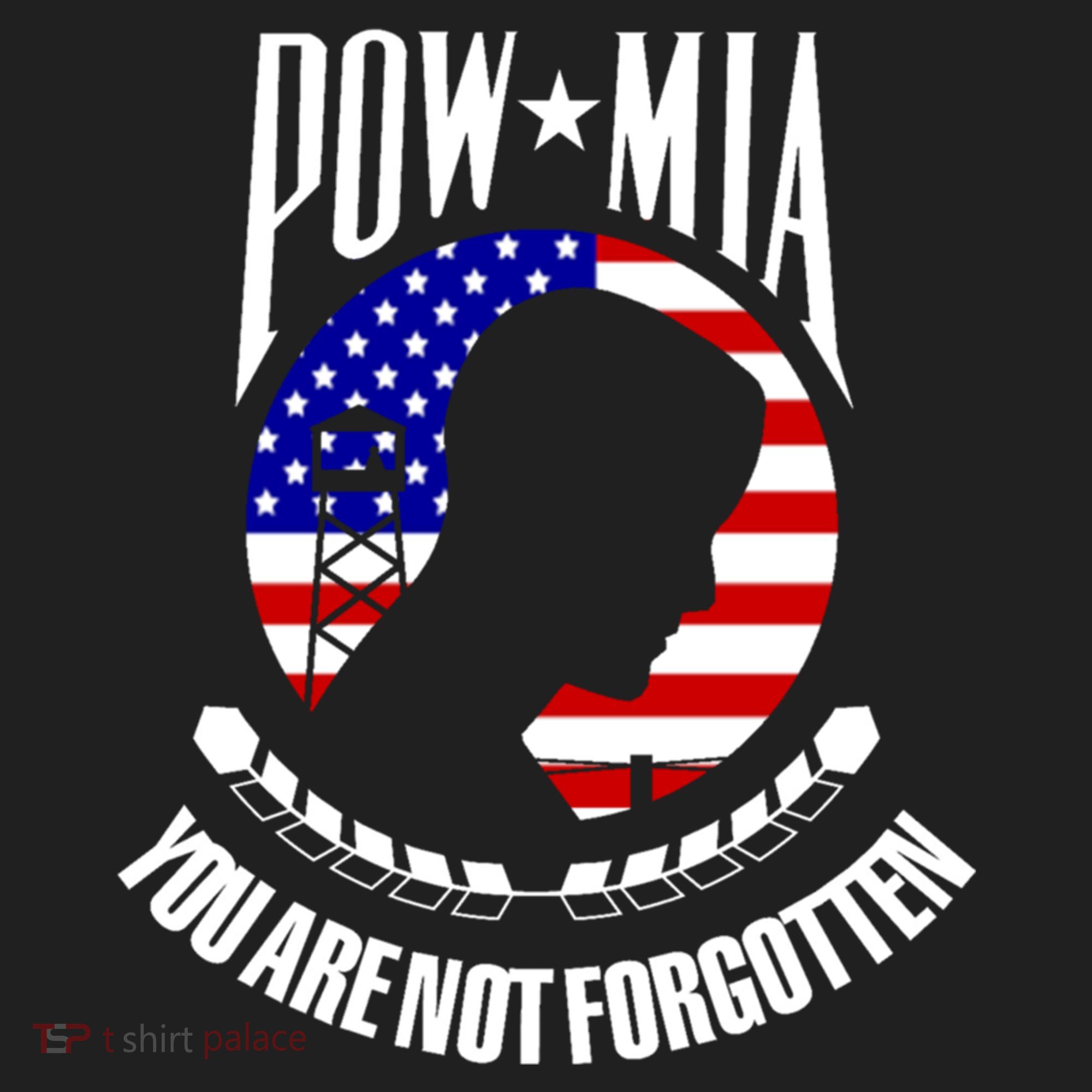 Pow Mia Gift American Flag You Are Not Forgotten Gift Golf Towel