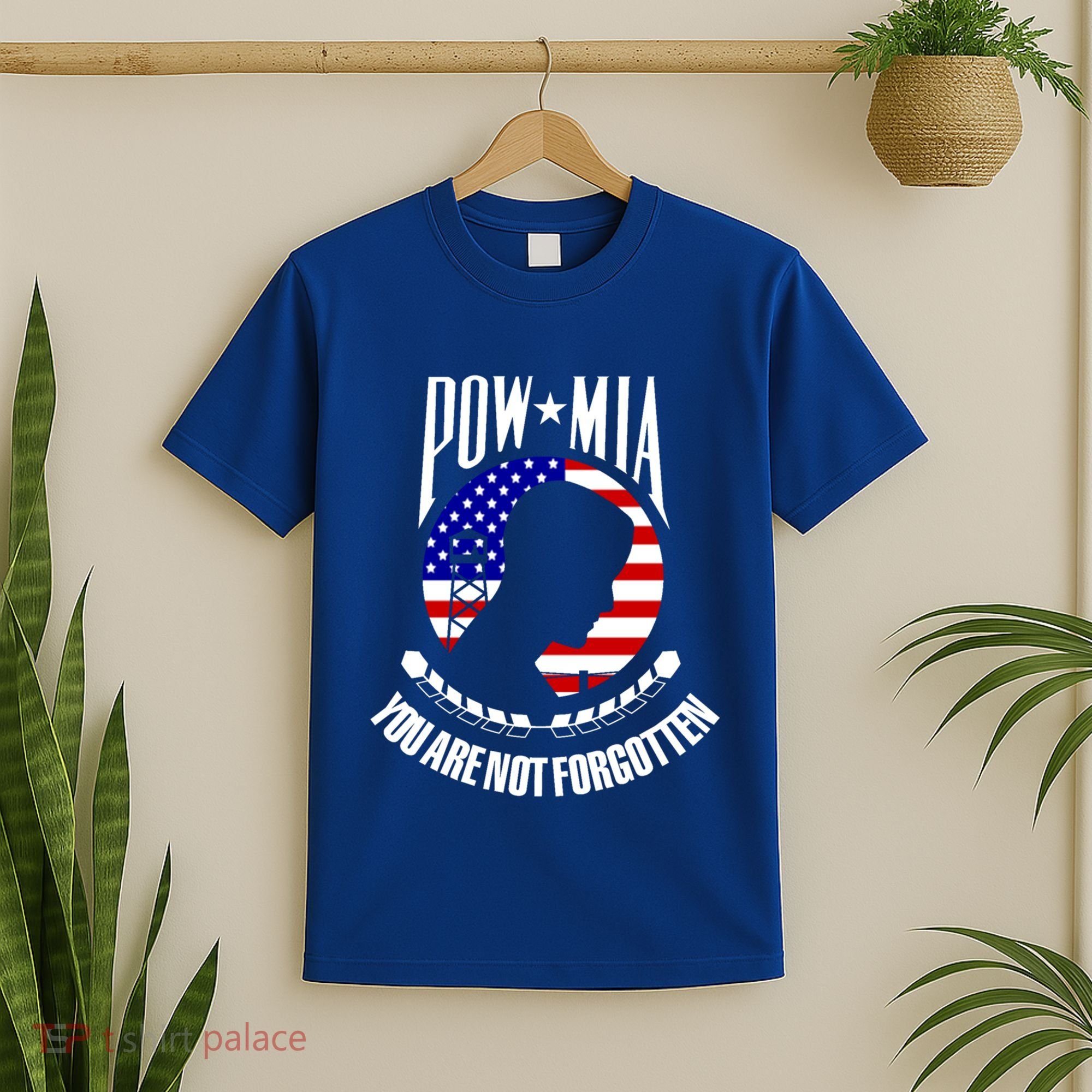 Pow Mia Gift American Flag You Are Not Forgotten Gift T-Shirt