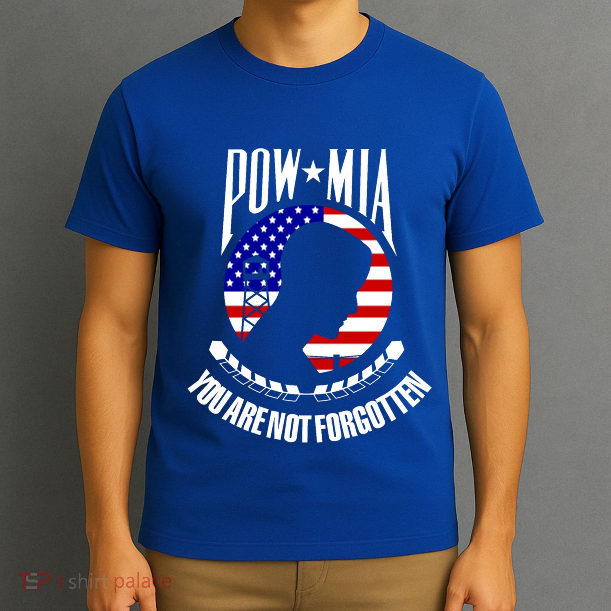 Pow Mia Gift American Flag You Are Not Forgotten Gift T-Shirt