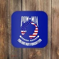 Pow Mia Gift American Flag You Are Not Forgotten Gift Coaster thumb 0