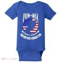 Pow Mia Gift American Flag You Are Not Forgotten Gift Baby Bodysuit thumb 0