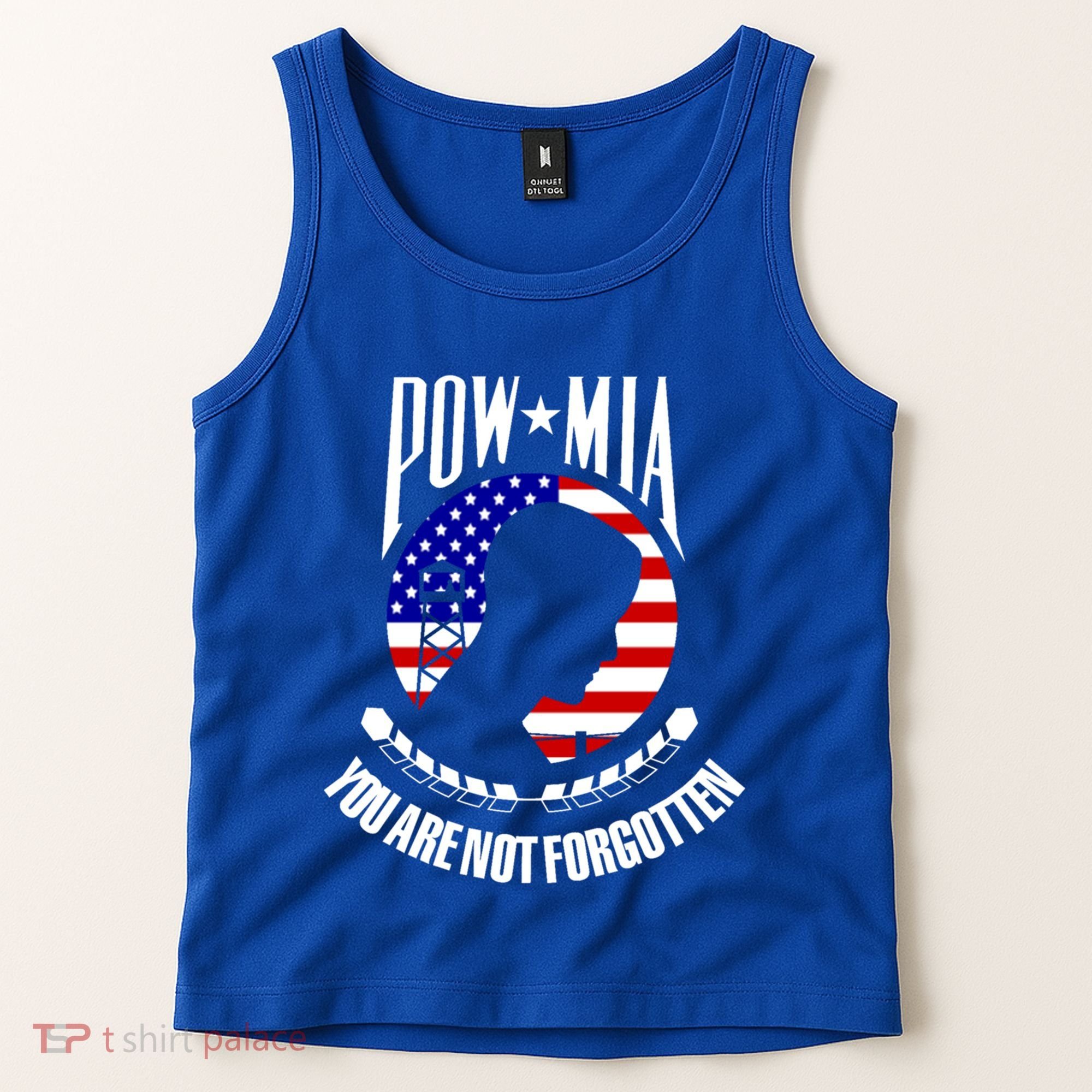 Pow Mia Gift American Flag You Are Not Forgotten Gift Tank Top