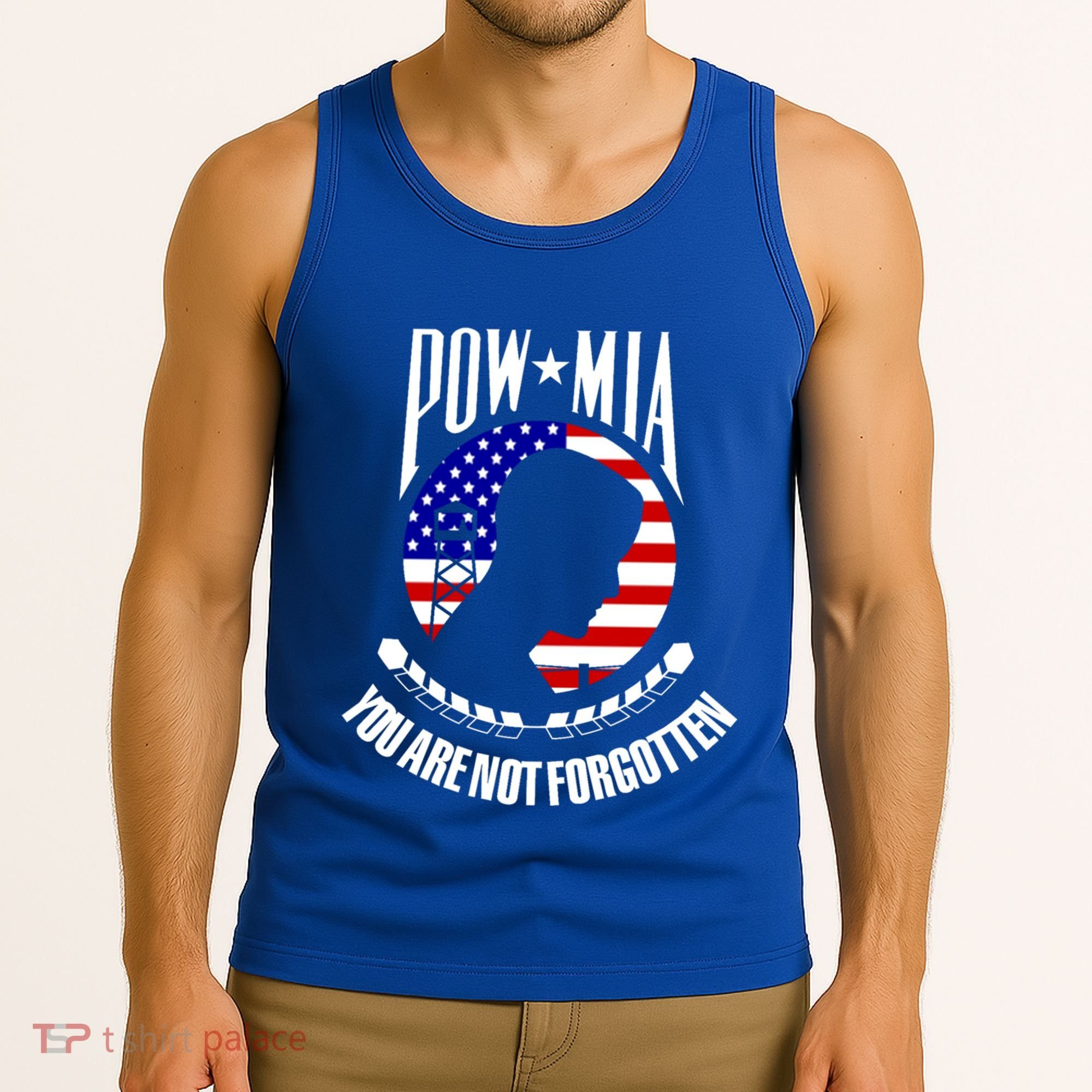 Pow Mia Gift American Flag You Are Not Forgotten Gift Tank Top