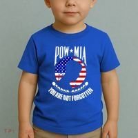 Pow Mia Gift American Flag You Are Not Forgotten Gift Toddler T-Shirt thumb 2