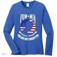 Pow Mia Gift American Flag You Are Not Forgotten Gift Women's Long Sleeve Shirt thumb 0