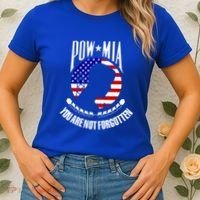 Pow Mia Gift American Flag You Are Not Forgotten Gift Women's T-Shirt thumb 2