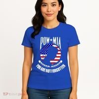 Pow Mia Gift American Flag You Are Not Forgotten Gift Women's T-Shirt thumb 4
