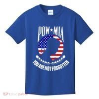 Pow Mia Gift American Flag You Are Not Forgotten Gift Kids T-Shirt thumb 0