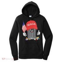 Proud Maga Garbage Trump Supporter Trash Can Cartoon Funny Gift Women's Hoodie thumb 0