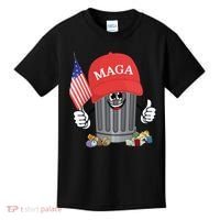 Proud Maga Garbage Trump Supporter Trash Can Cartoon Funny Gift Kids T-Shirt thumb 0