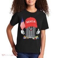 Proud Maga Garbage Trump Supporter Trash Can Cartoon Funny Gift Kids T-Shirt thumb 2