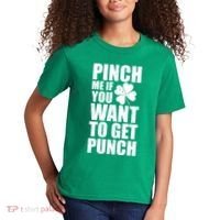 Pinch Me If You Want To Get Punch St Pattys Day Kids T-Shirt thumb 2