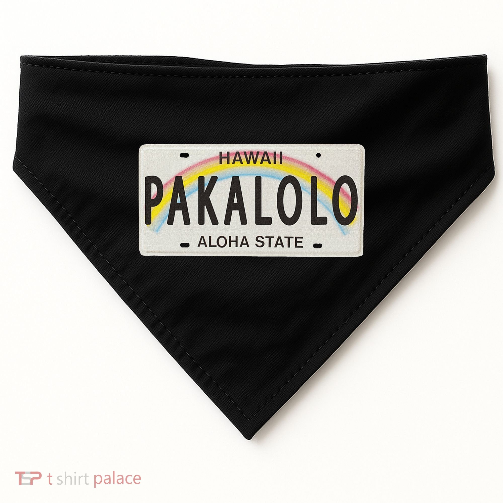 Pakalolo (Marijuana) Hawaii License Plate USA-Made Doggie Bandana