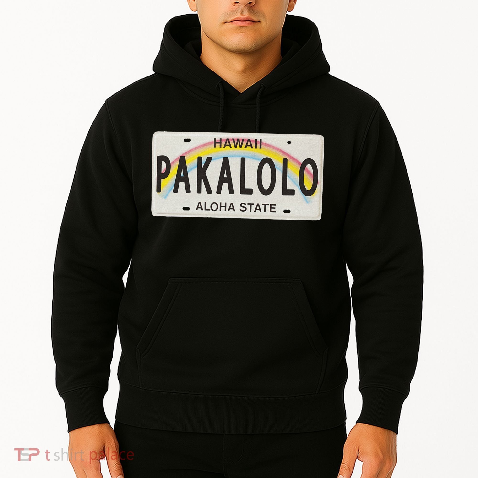 Pakalolo (Marijuana) Hawaii License Plate Hoodie