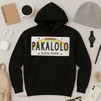 Pakalolo (Marijuana) Hawaii License Plate Hoodie thumb 3