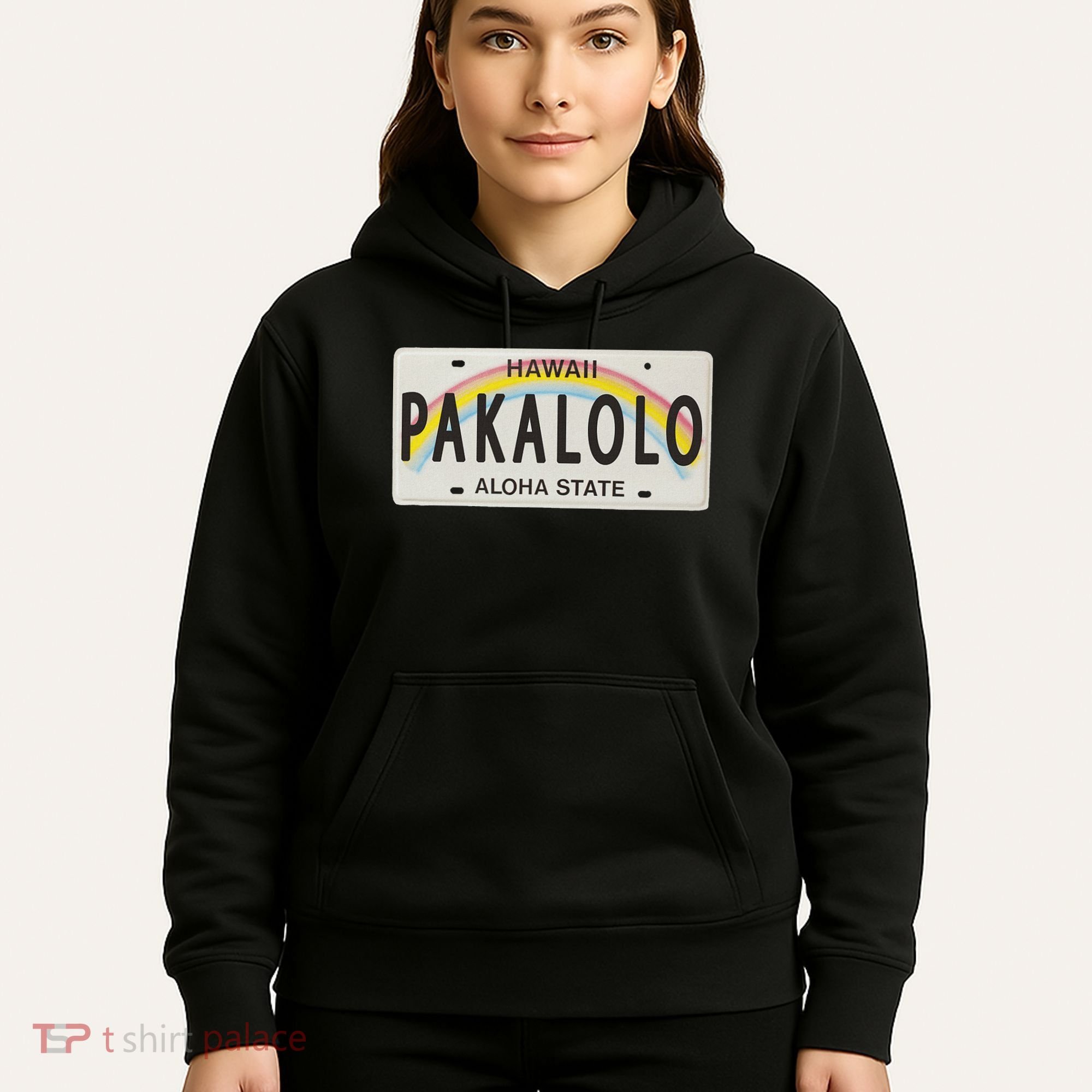 Pakalolo (Marijuana) Hawaii License Plate Hoodie