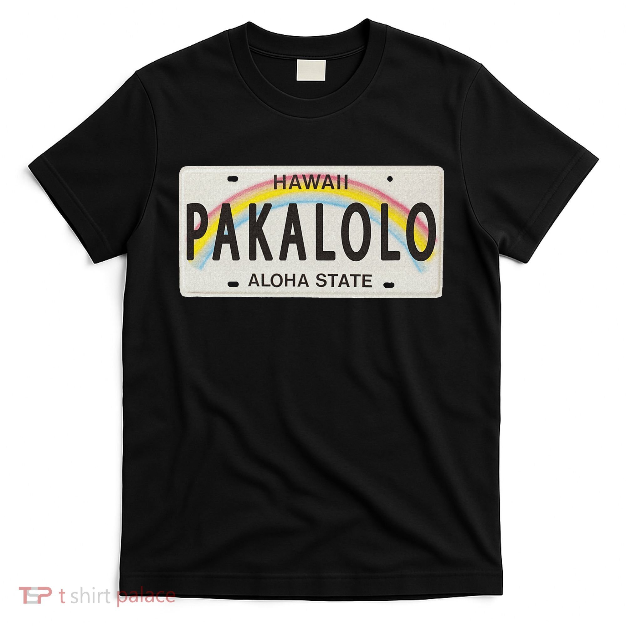 Pakalolo (Marijuana) Hawaii License Plate T-Shirt