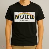 Pakalolo (Marijuana) Hawaii License Plate T-Shirt thumb 3
